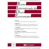 De Boeck Supérieur Revue internationale de droit économique