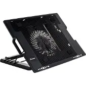 Vakoss LF-1860AL - 43,2 cm (17 pouces) - 1500 RPM - noir - USB - 370 x 265 x 63 mm, Support pour notebook, Noir