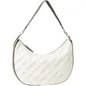 Karl Lagerfeld Sac bandoulière 'Moon' mastic / noir / blanc cassé