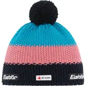 Spalding Star Pompon SKA Beanie Black/Strawberry/White UNI Bonnet