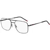 HUGO Monture optique en métal noir à double pont