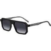 HUGO Lunettes de soleil noires avec détails rouges emblématiques