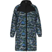 Mymo Manteau mi-saison bleu chiné / vert