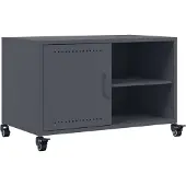 vidaXL Armoire TV anthracite 68x39x43,5 cm Acier