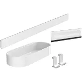 Hansgrohe WallStoris Ensemble d'accessoires pour la douche blanc mat 27967700