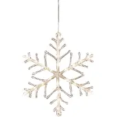 Konstsmide Figurine en acrylique flocon de neige 4540-103 LED blanc chaud avec minuterie blanc chaud