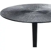 Beliani Table D'appoint En Aluminium Noir Eucla