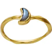 Maanesten Bague 'DORIS' bleu / or