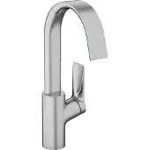 Hansgrohe Mitigeur lavabo 210 Vivenis avec bec pivotant et vidage à tirette chromé, 1 pièce.