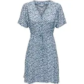 ONLY Robe 'ONLEvida' bleu clair / bleu foncé / blanc