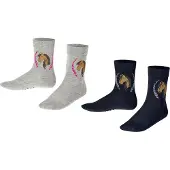 Falke Chaussettes bleu marine / jaune / gris