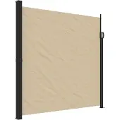 vidaXL Marquise latérale extensible Beige 200x600 cm