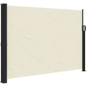 vidaXL Marquise latérale extensible Crème 140x500 cm