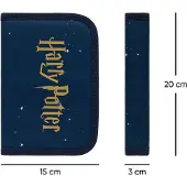 Baagl Trousse scolaire classique à deux rabats Harry Potter Poudlard