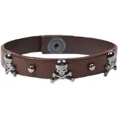 Scalpers Bracelet marron / argent