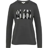 s.Oliver T-shirt graphite / noir / blanc chiné