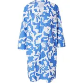 Comma casual identity Robe azur / blanc cassé