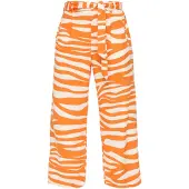 s.Oliver Pantalon à pince orange / blanc