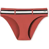 Schiesser Bas de bikini ' Aqua Californian Dream ' rouge rouille / noir / blanc