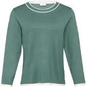 s.Oliver Black Label Pull-over vert / blanc
