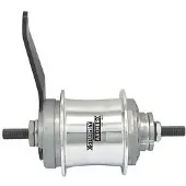 Sturmey Archer Duomatic Kick-shift Rear Hub Argenté 32H / 162 mm