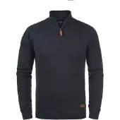 Blend Pull-over 'Robin' bleu marine / marron / gris argenté