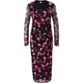 s.Oliver Black Label Robe éosine / rose foncé / noir / blanc naturel