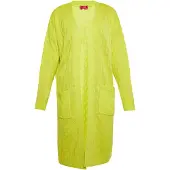 Swirly Cardigan citron vert