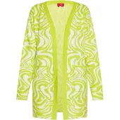 Swirly Cardigan pomme / blanc cassé