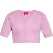 Swirly Cardigan rose clair
