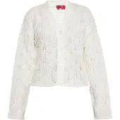Swirly Cardigan blanc