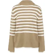 s.Oliver Black Label Pull-over noisette / blanc