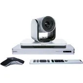 HP Poly Système de vidéoconférence Sada Poly RealPresence Group 500 avec caméra EagleEyeIV 12x. Système de vidéoconférence pour groupes, CMOS, Full HD, zoom 10x, 12x, couleur argent