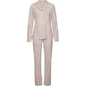 s.Oliver Pyjama écru / bleu clair / bleu foncé