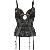 Jette Corsage nude / noir