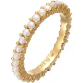 Elli Bague or / blanc perle