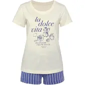 Vivance Pyjama bleu / bleu clair