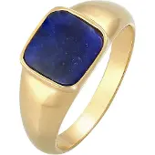 Elli PREMIUM Bague bleu foncé / or