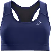 Winshape Soutien-gorge de sport 'SB102C' bleu foncé / blanc