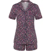 s.Oliver Shorty bleu foncé / vert pastel / orange / rose ancienne