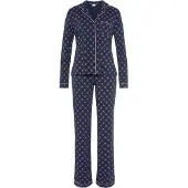 s.Oliver Pyjama sable / bleu marine