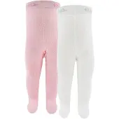 Ewers Collant rose / blanc