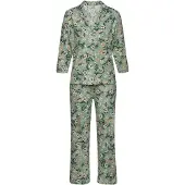 Vivance Pyjama olive / vert foncé / orange clair / blanc