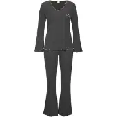 s.Oliver Pyjama écru / anthracite
