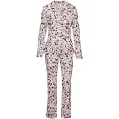 Vivance Pyjama 'Dreams' gris / rose clair / blanc cassé