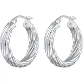 Elli Boucles d'oreilles argent