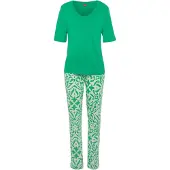 s.Oliver Pyjama vert / blanc