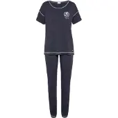 LASCANA Pyjama bleu foncé / blanc