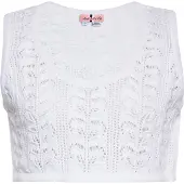 Swirly Tops en tricot blanc