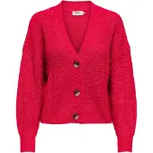 ONLY Cardigan 'ONLCarol' rouge foncé